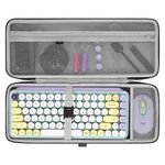 Geekria 75% Keyboard Case, Hard Shell Travel Carrying Bag for Compact 84 Key Computer Mechanical Gaming Keyboard, Compatible with Logitech POP Keys/POP ICON Combo/MX Mechanical Mini (Dark Gray)