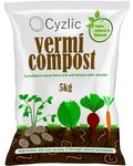 Cyzlic Vermicompost for Plants 5 kg | Vermicompost Organic Manure for Plants fertilizers for Plants Home Garden Soil Mix for Pot Plants Compost Garden Soil Enriched 5 kg