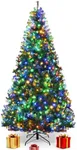 COSTWAY 8 FT Pre-lit Christmas Tree