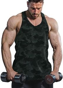 Lehmanlin Canottiera Uomo Palestra Bodybuilding,Canotta da Allenamento per Sportivo ad Asciugatura Rapida(Nero/L)