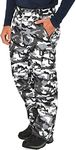 Arctix 196131-134-M Men's Snow Sports Cargo Pants, Adult-Men, A6 Camo Black, Medium (32-34W * 30L)