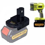 Adapter for Milwaukee 18V Batteries for Dewalt 20V Battery Convert to for Ryobi 18V Batteries,for Ryobi Power Tools(Adapter Only)