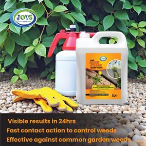 JOVS Weed Killer 2x5L Ready to Use – Fast Acting Spray for Patios & Gardens
