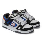 DC Shoes Men's Stag Sneaker, White Black Orange, 8 UK