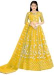 I NINJA ENTERPRISE kids lehenga choli (yellow, 11-12 years)