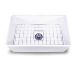 Nantucket Sinks T-FCFS-30 30-Inch Artisan Single Bowl Fireclay Farmhouse Kitchen Sink, White