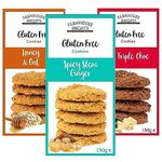 Farmhouse Gluten Free Biscuits Multipack Selection Box - Honey & Oat Cookies, Spicy Stem Ginger Cookies, Triple Chocolate Cookies