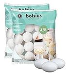 BOLSIUS Unscented Floating Candles – Set of 40 White Floating Candles – Cute and Elegant Burning Candles – Candles with Nice and Smooth Flame – Party Accessories