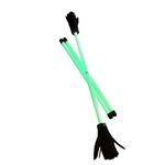 Z-Stix Professional Juggling Flower Sticks/Devil Sticks and 2 Hand Sticks,, Beginner Friendly - Neon Series (Mosquito, Glow in The Dark)