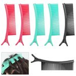 6 PACK Grip Alligator Clips for Hair Sectioning, Styling, Haircuts, Coloring, and DIY Accessories