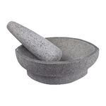 Village Decor Black stone Mortar & Pestle/Nanni Kalvam (Unpolished)