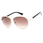 Guess Factory GF0221 32F Men's Gold Aviator Metal Frame Sunglasses