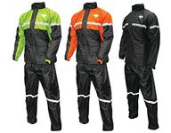 Nelson-Rigg Stormrider Rain Suit (Black/High Visibility Yellow, XX-Large)