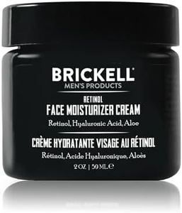 Brickell Men's Retinol Face Moisturizer Cream For Men, Natural & Organic, Anti-Wrinkle Face Night Cream with Retinol & Hyaluronic Acid To Reduce Fine Lines and Even Skin Tone, Fragrance-Free, 59ml