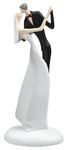 Lillian Rose F960 CW Caucasian Kissing Figurine Caketop, 6.5-Inch