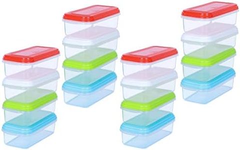 ARSUK 250ml Contenedor de alimentos para bebés Congelador Bandejas para cubos Bebé Destete Alimentos Ollas Congelador Tubos Contenedores apilables 100% libre de BPA para almacenar puré (paquete de 16)