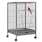 Killerwhale Ultra-Strong 30 Inch Large Bird Cage - Designed Heavy Duty Rolling Stand, for Parakeets Cockatiels, Parrot, Sun Conure, Lovebird, Canary, Finch, Suitable for All Types of Birds