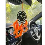 BS AMOR Dream Catcher Car Hanging ~ Handmade Hanging Wall Hangings, Garden, Car, Outdoor, Bedroom Pack of 1 (Orange)