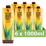 Forever Living Aloe Vera Gel 6 x 1L Bottles for Digestive Wellness and Gut Health