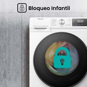 Hisense 8kg Washer Dryer – White, Freestanding Laundry Appliance