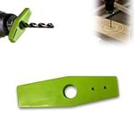 Hole Puncher, Drill Guide, Drilling Locator, Woodworking Center Scriber Line Puncher Positioner Tools, Drill Accessories and Tool Aligners Devices, Vertical Pocket Hole Jig Drilling Locator (Green)