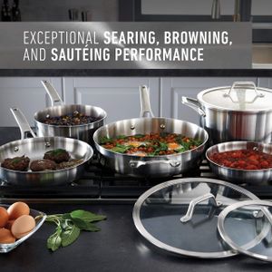 Calphalon Premier 11-Piece Cookware Set – Nonstick Pots and Pans
