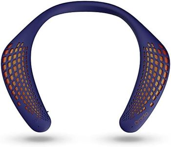 Oraolo M110 Neckband Bluetooth Speakers, Wireless Wearable Speaker True 3D Stereo Sound, Portable Personal Speakers IPX5 Waterproof, Bluetooth 5.0 Built-in Mic, Comfortable and Durable Design, Blue