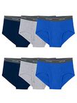 Fruit of the Loom Men's Tag-Free Cotton Briefs, 6 Pack - Assorted Colors, XX-Large