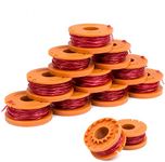 X Home Edger Spool Compatible with Worx WG180 WG163 WG175 WA0010 (12 Pack) Weed Eater String Weed Wacker Spool Replacement Parts Trimmer Line Refills String 10ft 0.065" for Electric String Trimmers