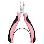 stedi 4.4-Inch Mini Flush Cutter for Jewelry Making, Clean Cut Precision Wire Cutters, Side Cutting Pliers Ultra-Sharp Stainless Steel Blades for Jewelry, Crafts, DIY, Electronics (Pink)…