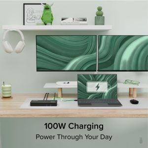 Plugable USB-C Triple Monitor Docking Station – 12-in-1, 4K HDMI/DP, 60W PD, Ethernet