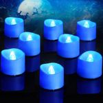 Homemory Blue Tea Lights Candles Ba