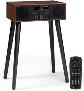 Auna Radio Portable CD, Chaine Hifi, Poste Radio Numérique DAB/DAB+/FM et Streaming, Radio Portables Stéréo, Écran LCD, Radio FM, MP3, Port AUX, Alarme Reveil, Lecteur CD Bluetooth, Mini Chaînes Hi-fi