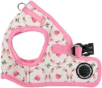 Puppia Spring and Summer Fashion Step-in Vest Dog Harness, Pink_Florian, Medium