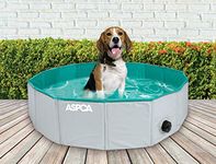 ASPCA Foldable Outdoor Pet Bath Dog Pool for Dogs Cats, 31.5"x31.5"x8", Gray (AS21087)