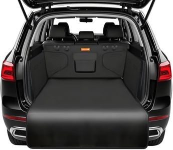 Alfheim Car Boot Liner Protector - Nonslip Waterproof Pet Dog Back Seat Cover - Durable Washable Cargo Cover Mat Travel, Universal for Medium Small Car Truck SUV (Black)