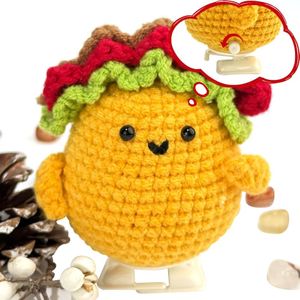 Mini Positive Crochet Animals,Handmade Little Reminders,Uplifting Support Mental Health,Birthday Gifts for Women Mom Daughter Sister Friend