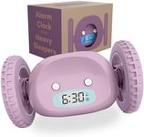 CLOCKY Extra Loud Alarm Clock for Heavy Sleepers on Wheels Rolls Runs Away Vibrating, Easy To Set Super Smart Snooze Digital Bed Shaker Alarm Clock Funny Gift for Adults Kids Teens Bedrooms (Lavender)