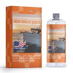 SMAPHY Marine Fiberglass Repair Kit for Boats, Gel Coat Repair kit for Boats, Fiberglass Boat Repair kit Repairs Cracks, Scratches, Debris, Holes, and Gaps(Cloud White)