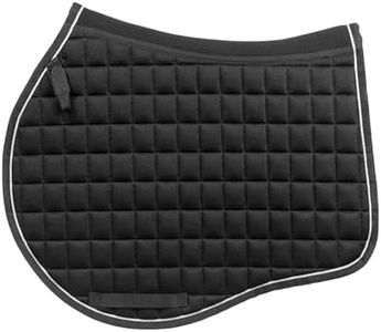 Equinavia Svalbard NordicAir All Purpose Saddle Pad | Breathable Micromesh | Contoured Shape - Black - Horse