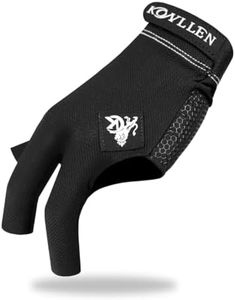 KONLLEN Spandex Billiards Gloves, Left/Right Hand, L/XL