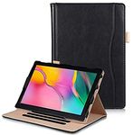 Robustrion Smart Multipurpose Folio Flip Stand Case Cover for Samsung Tab A 10.1 Back Cover (T510/T515) - Black