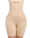 Body Shaper Original Seamless Shapewear High Waist Women's Corset for Flat Belly-Jiya Apparel (4XL, Beige)