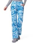 33,000ft Women's Ski Pants Waterproof Ski Trousers Snowproof Thermal Ladies Snow Pants Snowmountain Camouflage 16 * 31L