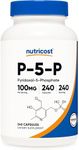 Nutricost P5P Vitamin B6 Supplement 100mg, 240 Capsules (Pyridoxal-5-Phosphate) - Vegetarian Friendly, Non-GMO, Gluten Free