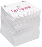 EARTHCUBE Loose Refill Pages (No Box) Blank White 3.5 Inch Size for Your Memo Holder (Not Sticky) Made in USA (Paper US or CAN) 700 Pages 100% Recycled 'Let Loose!'