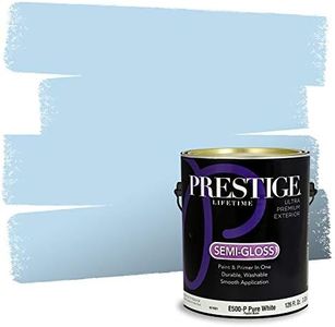 PRESTIGE Paints Exterior Paint and Primer In One, 1-Gallon, Semi-Gloss, Comparable Match of Valspar* Clear Blue Sky*