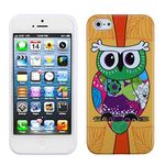 Asmyna IPHONE5CASKCAIM1064NP Slim and Durable Protective Cover for iPhone 5, 1-Pack, Retail Packaging, Tropical Orange Owl