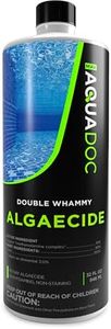 Copper Pool Algaecide for Swimming Pool - 90 Day Algaecide for Inground Pool to Prevent and Remove Pool Algae - Super Algaecide for Pool Opening - AquaDoc 32oz