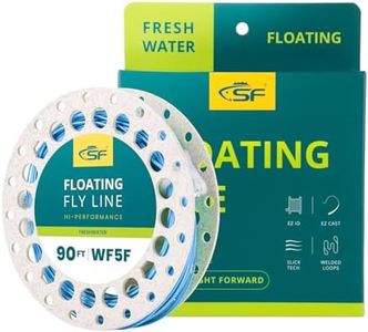 SF Fly Fishing Floating Line with Welded Loop Weight Forward Fly Lines Sky Blue 90FT WF5F
